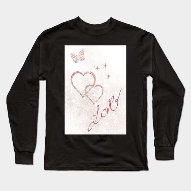 Hearts and love Long Sleeve T-Shirt by CreaKat